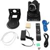 HUIOP Telecamera PTZ,Telecamera PTZ per conferenze 1080P 2.1MP HD Zoom ottico 10X Videocamera per sala conferenze Webcam con telecomando Interfaccia multimediale ad alta definizione Uscita SDI per