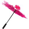 MOLUCKFU Ombrello Decorativo Peonia 60 Cm, Ombrello da Palcoscenico, Accessorio Fotografico per Danza e Spettacoli, Manico Comodo e Design Elegante Rosa