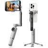 WRWRW Stabilizzatore cardanico adatto for smartphone, Apple DockKit abilitato, tracciamento a 360º, stabilizzazione a 3 assi(Grey - Standalone)