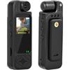 Snugawarm Videocamera sportiva HD 1080P portatile Pocket Action per videocamera con robusta costruzione in ABS per viaggi all'aperto e registrazione avventura per un facile utilizzo dispositivo DV nero