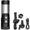 Andoer 1080P Mini WiFi Telecamera Sportiva Caschetto Moto Fotocamera Fotocamera Bici Fotocamera Bici Obiettivo Grandangolo 120° IP66 Impermeabile Batteria Integrata per Sport All'aperto Ciclismo