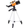 Generic Rifrattore astronomico con apertura da 70 mm, ottimo regalo per osservare la luna e il paesaggio, telescopio portatile con zaino, supporto per smartphone