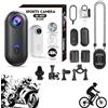 cetzork Treklon 4S 4K Mini Bodycam con Vivavoce, Treklon POV, mini action camera indossabile Body Adventure, HD 1080p, collana da pollice con audio e video (4K - nero)