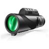 TIEOAXFT Telescopio ad alta potenza 80X100 con lente d'ingrandimento, binocolo for birdwatching, zoom remoto, prisma, campeggio all'aperto e caccia(Black)