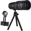 LABRIMP Telescopio Monoculare Professionale per Caccia e Birdwatching Compatto e Resistente in Plastica con Treppiede per Smartphone per Viaggi Escursioni e Campeggio
