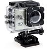 AMAZWI Telecamere d'azione Gli sport DV. Mini, fotocamera azione 1080p, da esterno macchina fotografica impermeabile subacquea, telecamera registrazione video 2,0 pollici fotocamera azione 4K Custodia imperm