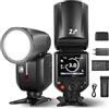 NEEWER Z2-S Flash Speedlite TTL a Testa Rotonda 2,4G 76W per Sony, UI Migliorata, 2 Luci Pilota Regolabili,Tasto TCM per Cambio Rapido TTL/M,HSS 1/8000s,Batteria 7,4V/2600mAh,480 Flash a Piena Potenza