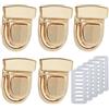 ZHOUXYFDC Serrature Per Borse 10/20 pezzi di fermagli in metallo for borse, borse a tracolla, chiusure a scatto, accessori fai da te(Gold1,20pcs)