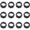 Ruiwaer 12PCS Nero Dado di Serraggio Dado di Serraggio Giunto Sferico Adattatore Fisso Testa Staffa Anello o Telefono Presa Aria Manubrio Kit Fotocamera DVR Videocamera Caricabatterie Wireless