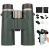 Generico C9 Binoculars 12x42, High Definition Power with Metal Focus System, Binoculares De Vision Nocturna for Travel, Outdoor Viewing (Green)