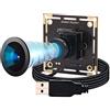 IEights Global Shutter Modulo fotocamera USB grandangolare 720P 60FPS Scheda webcam USB per computer Mini UVC USB2.0 PC Camera USB ad alta velocità con fotocamera HD Video Industrial Lightburn Camera per
