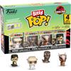 Funko Bitty POP! 4 Pack: Jurassic Park - John Hammond, Tyrannosaurus (Fossil), Stygimoloch, Velociraptor - 1 in 6 chance of receiving the rare Chase variant - Styles may vary - 0,9 pollici (2,2 cm)