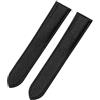 ROUHO Cinghia Vera Pelle Sgancio Rapido, Bracciale Regolabile Orologio per Cartier Tank Solo WSTA0029 WSTA0030-Nero senza Fibbia 18mm