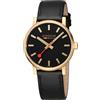 Mondaine Evo2 gold orologio Uomo Analogico Al quarzo con cinturino in Pelle di vitello MSE.40122.LB