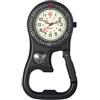JewelryWe Clip-on Orologio al Quarzo in Lega Universale Zaino Fibbia Orologio Fluorescente quadrante Fibbia di Sicurezza per Medici Infermieri Arrampicata su Roccia Fitness e Altro