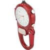 Generic Orologio con Moschettone, Orologio a Clip con Torcia a LED da Uomo per Alpinismo (rosso)
