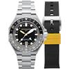 Spinnaker Dumas GMT SP-5119 - Orologio automatico da uomo con cinturino in acciaio inossidabile massiccio, 43 mm