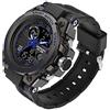 AIMES Orologio sportivo da uomo, impermeabile, militare, analogico, digitale, con data, allarme, cronometro, multifunzione, tattico, quadrante grande da uomo, Blu