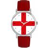 Toff London Orologio bandiera inglese da donna, cassa 38 mm, resistente all'acqua, movimento al quarzo progettato su misura, resistente all'acqua, alla moda
