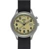 MWC G10 Swiss Quarzo FULL LUME PUSH Acciaio Data Tessuto Beige Nero Militare Orologio Uomo