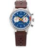 London Craftwork Sugess 1963 Orologio da uomo cronografo meccanico da polso Seagull ST19 blu, Argento