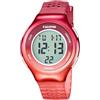 Calypso Orologio Digitale Unisex Uomo Donna in Caucciù Rosso - Vetro ad Alta Resistenza - Data, Calendario, Cronografo, Doppio Orario, Luce, Allarme, 12/24 h K5841/5 - Color Splash