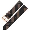 ROUREOX Cinturino in Pelle Fibbia ad Ardiglione in Acciaio Inossidabile, Bracciale di Ricambio Orologio per Burberry BU1938 BU9109 BU9107 BU9014 BU9111