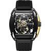 CIGA Design Z Series Edge Exploration Automatico Scheletrato Acciaio Oro DLC Nero Silicone Orologio Uomo