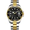 Haonb Orologi Da Polso,Orologio Sportivo Luminoso Impermeabile Completamente Automatico Di Moda Meccanica, Oro Nero