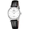 Festina SWISS MADE Orologio Donna Analogico Pelle Nera - Movimento al Quarzo - Vetro Zaffiro Resistente - Impermeabile 5 ATM - Elegante, Classico e Vintage F20013/1 - Classic Leather
