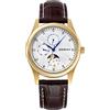 BERNY Moon Phase - Orologio da polso impermeabile al quarzo, con quadrante con diamanti, cassa in zaffiro, stile casual, alla moda, per uomo e donna Old Skool Pro…