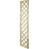 VERDELOOK | Grigliato Rettangolare, 40x180 cm, Steccato in Legno impregnato in Autoclave, Pannello griglia per arredo Esterni, Decorazione Giardino e terrazzo