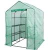 Lendo Online Serra da Giardino, Serra per Pomodori, Serra Orto con supporti per piante in acciaio, Telo PE, per Pomodori, Frutta, Fiori, Piante, per Balcone, Terrazza, Cortile, Verde, 143x143x196cm