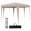 COSTWAY Gazebo Pop-Up Pieghevole 4 x 3,5 m, Gazebo da Giardino Impermeabile, Regolabile in Altezza, Tenda da Giardino con Borsa di Trasporto, per Campeggio e Feste