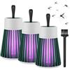 Gienslru Helve Buzz Antizanzare, Helvebuzz Per Zanzare, Trappola per Zanzare UV con Luce LED, Impermeabile IPX5 per Interno ed Esterno, con Gancio e Spazzola per Pulizia (Verde*3)