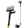 Helved® Abbacchiatore Elettrico Professionale per Olive 12V - Asta Telescopica 2.1-2.9m, Leggero 3.4kg, Certificato CE/EMC/ROHS (EXTEND)