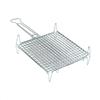 La zappa Graticola per Barbecue, griglia in Acciaio a Barre con Piedini Alta qualità Made in Italy (40 x 45 cm)