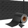 TANIASHOP Striscia Fascia Frangivista in PVC 19cm X 35mt 450 g/m² con 25 Clip di Fissaggio Rotolo Frangivista Protezione della Privacy Recinzione Balconi Ringhiere Cancello Resistente ai Raggi UV (Antracite)