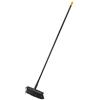 Fiskars Scopa multiuso Solid con doppie setole PowerClean, Lunghezza: 1,7 m, L, Nero/Arancione, 1025926