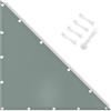 IOAOI Vela ombreggiante impermeabile, 2x3x3,61M Tenda a vela triangolo rettangolo, Blocco UV 95% con corda gratuita, Tenda parasole per esterni, giardino, patio, cortile, prato, pergolato, posto auto