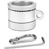 carotoe Pali per bandiera in alluminio Anelli Spinner Design con cuscinetto a sfera Gancio in acciaio inox antiruggine Adatto per aste da esterno da 0,9 a 1,05 pollici Doppio cuscinetto a sfera