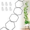 IGTOPS Griglia per piante rampicanti, griglia da muro da giardino, staffa da arrampicata per piante, decorazione da giardino fai da te per piante di vite, accessori per rampicanti, pothos, edera e altro