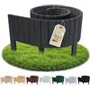 Floranica Bordura Giardino H20 x L200 cm Antracite bordo dritto