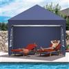 Kidsgigglz Gazebo Pieghevole 3x3m, Pop Up Gazebo con Pareti da Giardino Altezza Regolabile, Tenda da Giardino per Birra-Matrimoni-Campeggio-Picnic UV50+, Tendone Impermeabile, Padiglione Con Custodia, Antracite