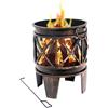 BBQ-Toro Braciere Plum | Ø 42 x 52,5 cm | Braciere in ottica ruggine antico, adatto per il giardino