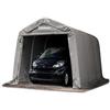 TOOLPORT Tenda Garage 2,4x3,6m Tenda per Il Bestiame Tenda Capannone in PVC ca. 550 g/m² e Stabile Costruzione in Acciaio Grigio