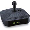 botle Supporto per ombrellone, in plastica, quadrato, per giardino, terrazza, spiaggia, in rattan, riempibile con sabbia e acqua o ghiaia