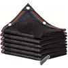 SXLXGYL Telo ombreggiante resistente 2x10 m, telo parasole in rete per piante da esterno, copertura in rete ombreggiante con occhielli, rete parasole per patio, tessuto ombreggiante nero resistente