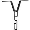 Gralara Catena Adattatore per grondaia per Catena Antipioggia Gancio a V Robusto Hardware Esterno Accessori Gancio a Forma di V, Nero