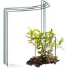 Novatool - Supporto per arbusti, semicircolare, 35 x 40 cm, 3 pezzi, colore: Verde